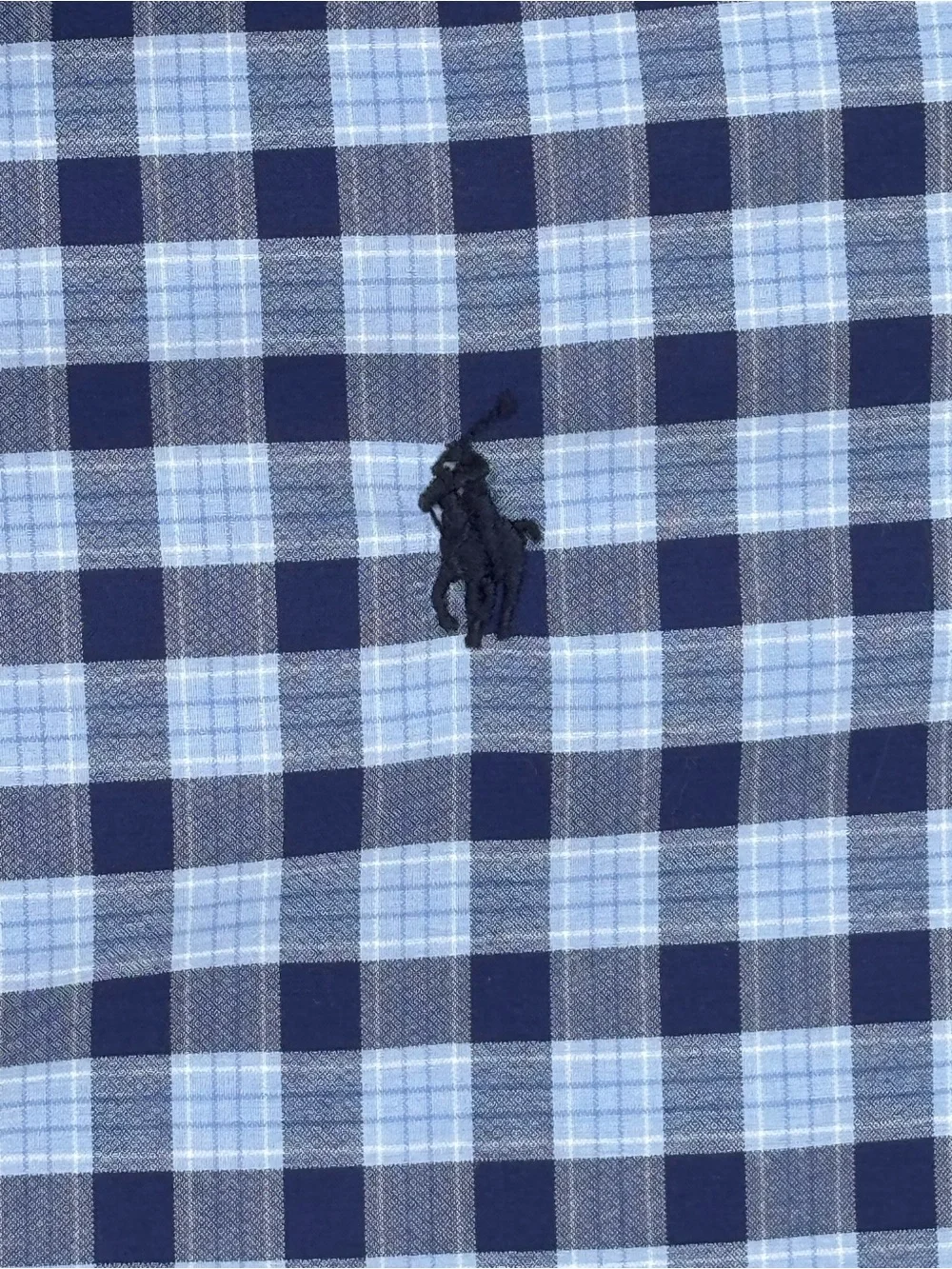 Polo Ralph Lauren Performance Boys XL 18-20 Button Down Shirt Blue Plaid Gingham